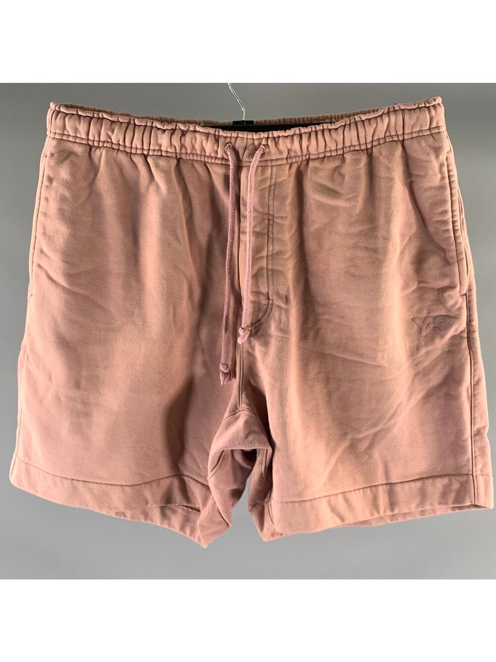 Y-3 Size L Dusty Pink Polyester Blend Sweat Shorts